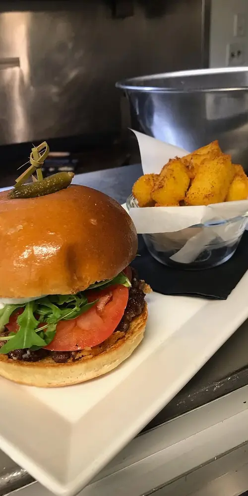 Come in this week to try our delicious specials! Halibut, lamb burger with polenta tots, Tuscan whit