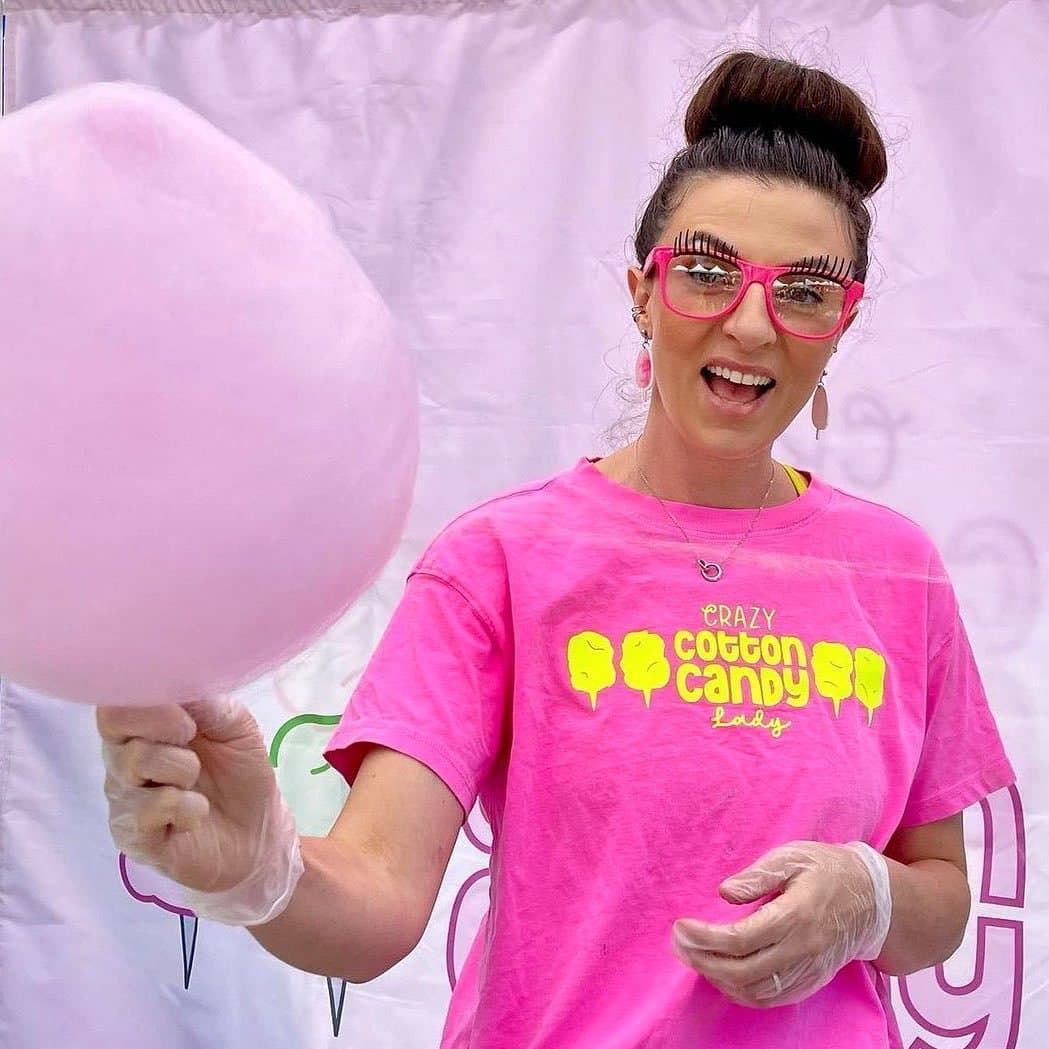 Crazy Cotton Candy Lady