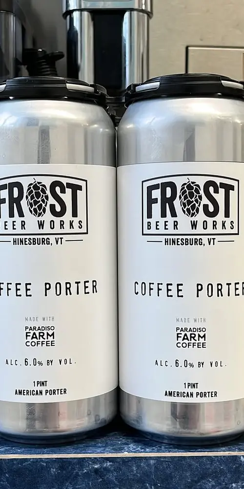Some beans for us, and some beans for you. Freshly packaged Coffee Porter, featuring locally roasted