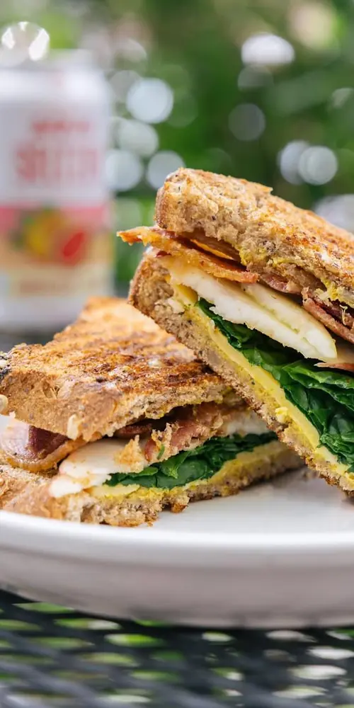 Have you tried The Smokehouse panini? Applewood smoked bacon, apples, smoked gouda, organic baby sp