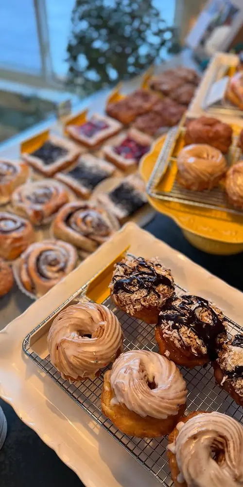 Cinnamon Bun Sunday!!! Treat yourself to a hot latte and freshly baked treat!