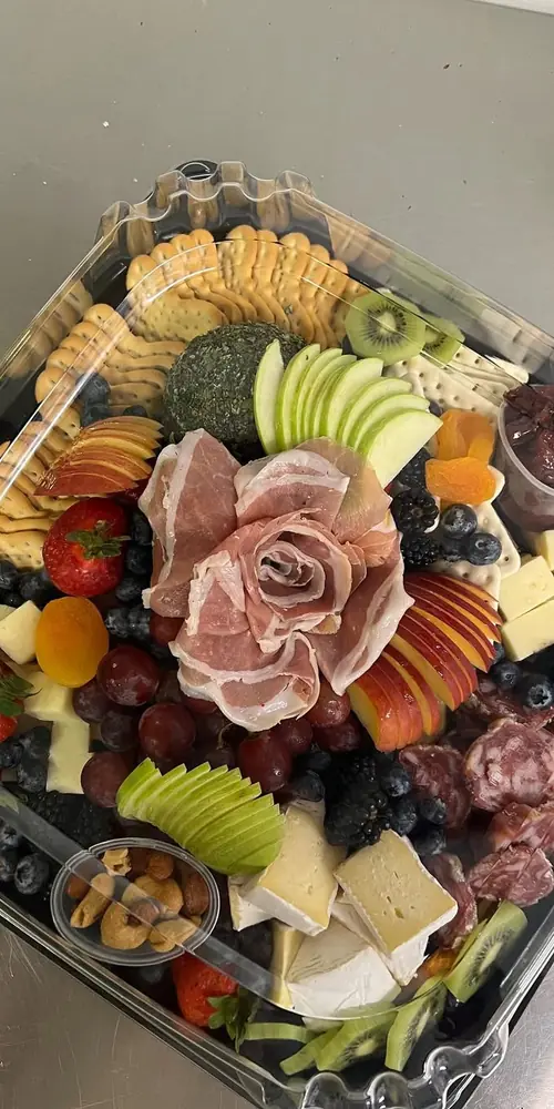 We would love to cater your events or parties! Charcuterie, crudite, assorted fruit platters, pastry
