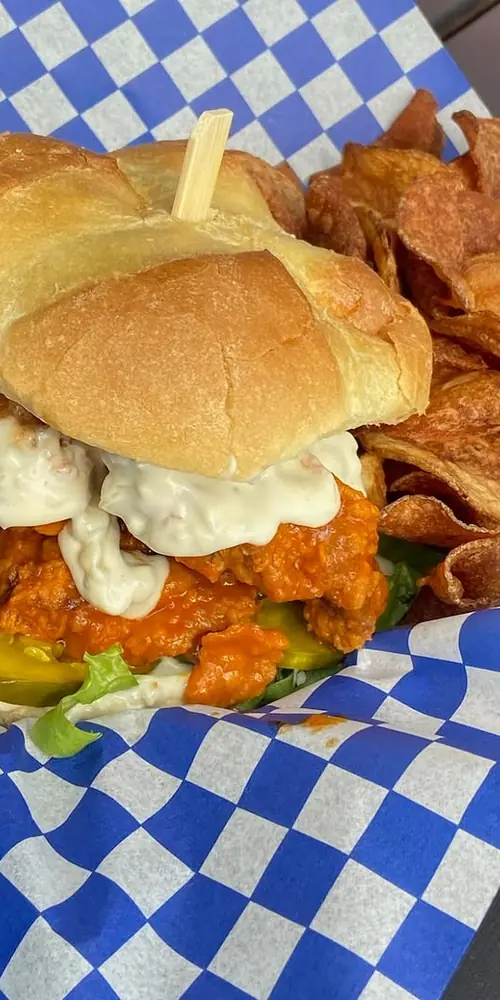 Rough Francis for your considerations on this snowy day. Come on in, take out, or have this beast de