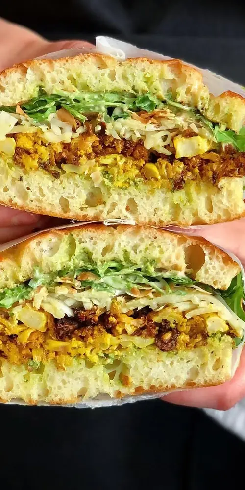 back this week, the beck and caul! curried cauliflower, mint cilantro chutney, tamarind aioli, pickl