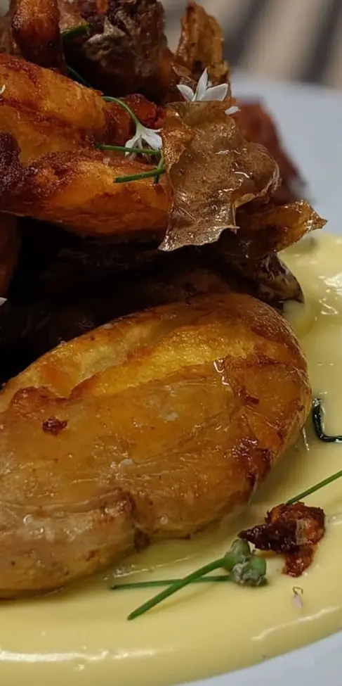 Smashed fingerlings are back. 🥔+👊=😍 We’ve got some other delicious additions to our menu including b