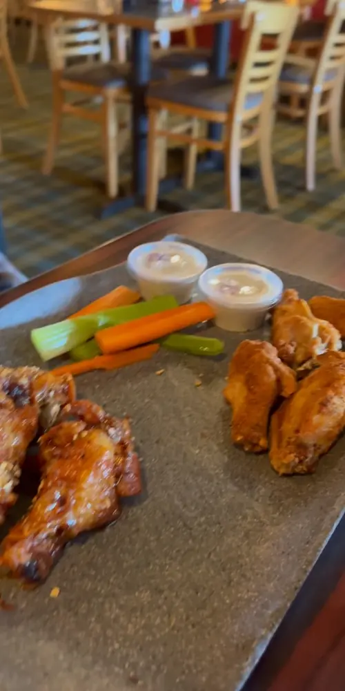 Thursdays are always good for a delightfully crispy pile-o-wings! .75 today along with $3 PBRs! We s