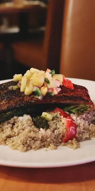 On special tonight, while supplies last!
Blackened Mahi: spicy blackened mahi with pineapple peppa