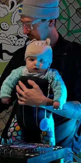 Baby Broccoli, DJ Dad. Had to share. Biiiiiigggg time party people come get down with yo bad broc se