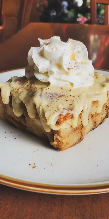 Come on in and try our Bread Pudding with Bourbon Sauce.