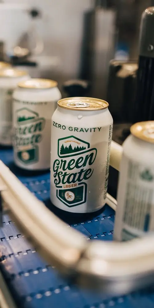 Perfection in progress.
Green State Lager is a crisp, easy-drinking Pilsner beer. Noble hops in p